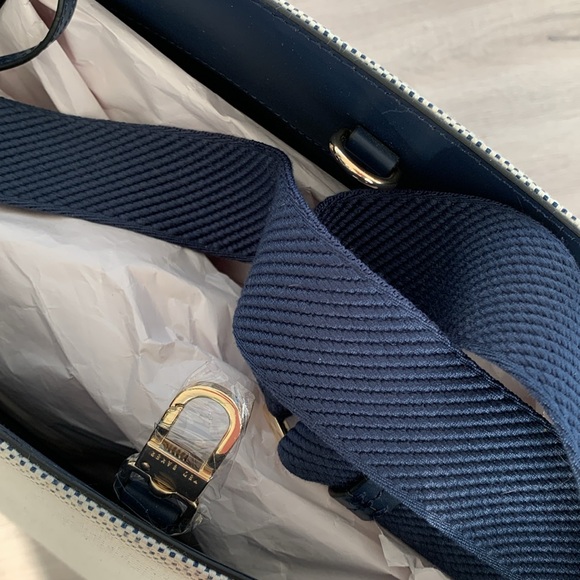 💝💝💝 Ted Baker London Grey Canvas Grace Large Tote Bag 💝💝💝 - Picture 10 of 11